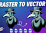 do manual vector tracing, redraw, recreate and vectorize your logo